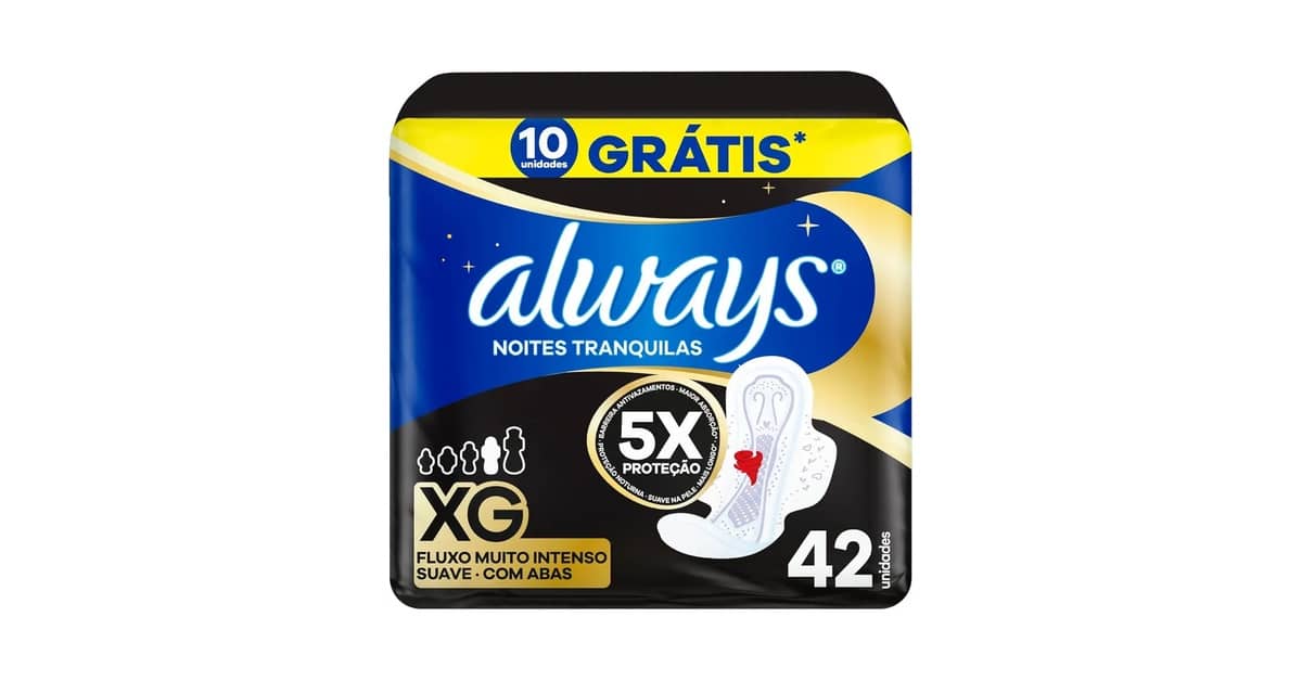 Melhor Absorvente Noturno Fluxo Intenso: Qual Usar?