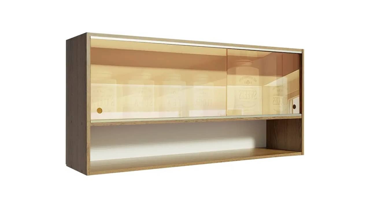 Melhor Armário Aéreo de Cozinha com Porta de Vidro: 10 Modelos Elegantes