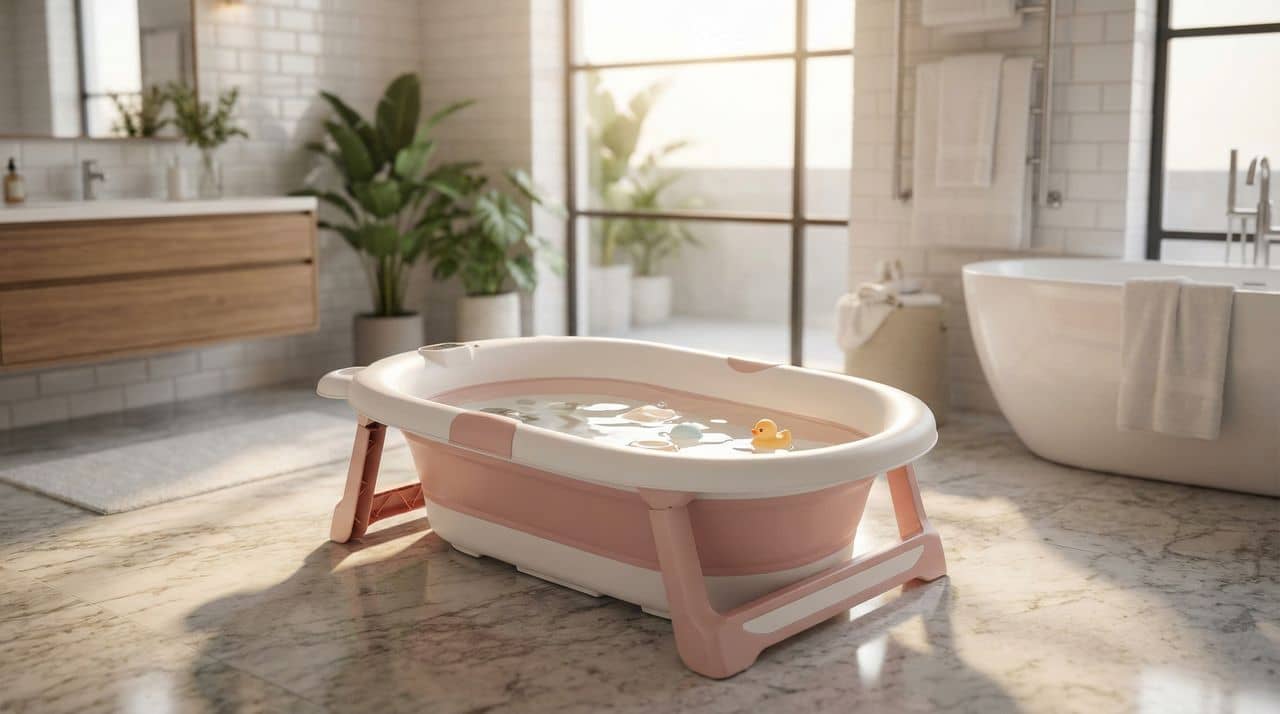 Melhor banheira para bebê 2026: Rígida ou Dobrável?