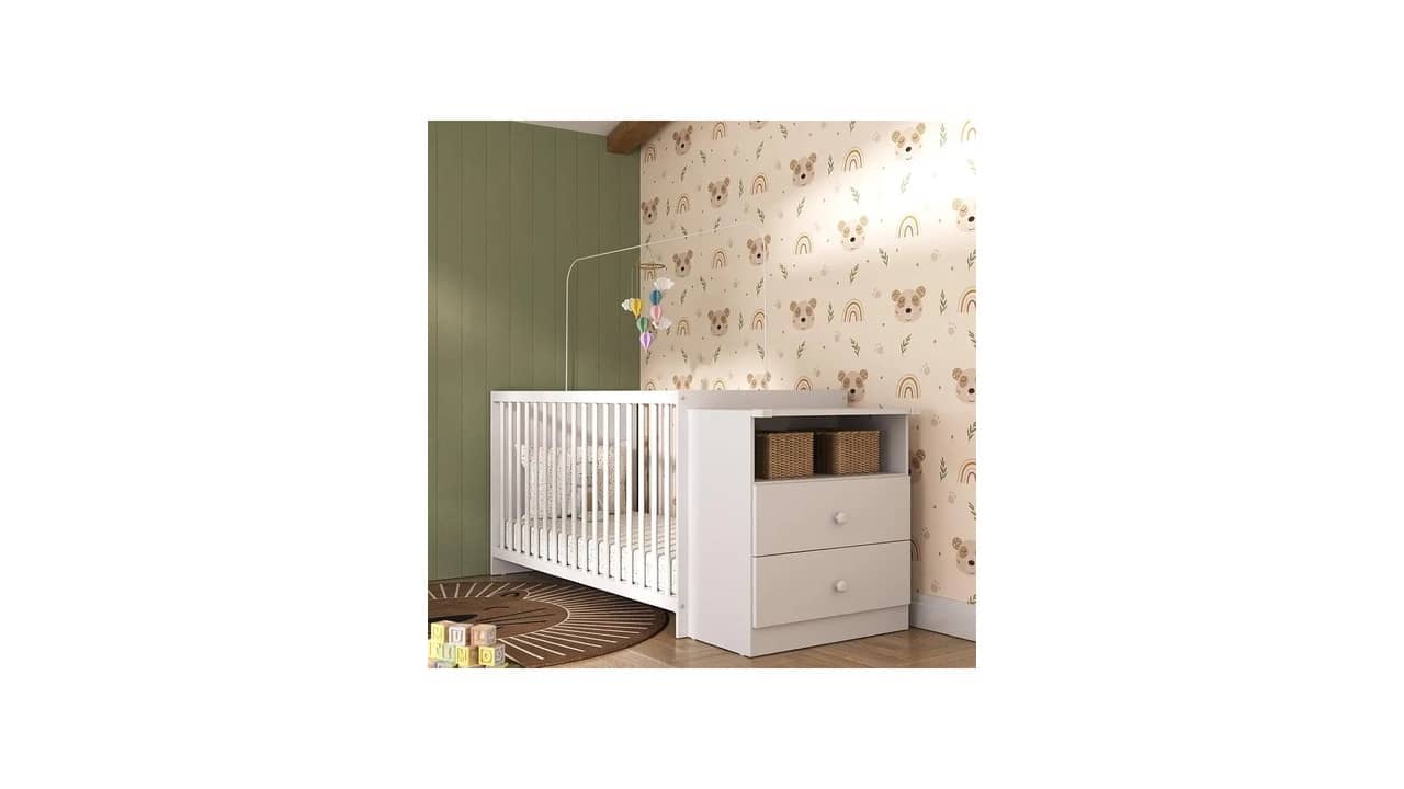 Melhor Berço com Cômoda Acoplada: 10 Modelos Multifuncionais