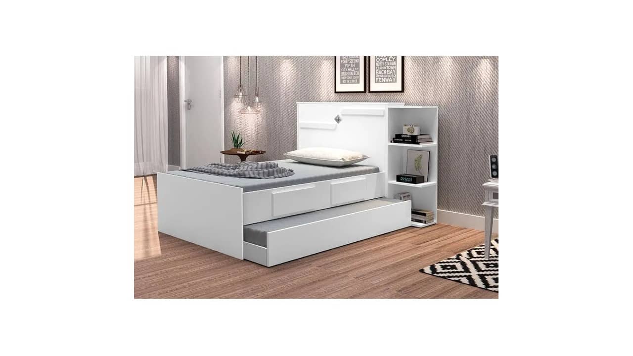 Melhor Bicama Box Solteiro: 10 Modelos com Cama Auxiliar
