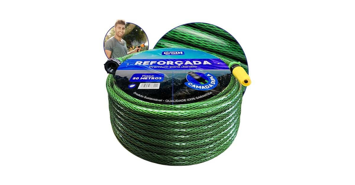 Melhor Mangueira de Jardim 50 Metros Anti-Torção