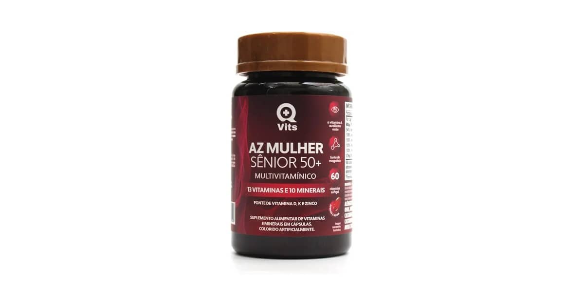 Melhor multivitamínico mulher 50 para Mais Energia