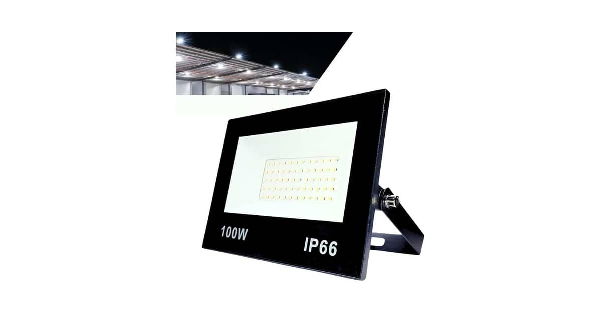 Melhor Refletor LED 100W: 10 Opções à Prova d'Água