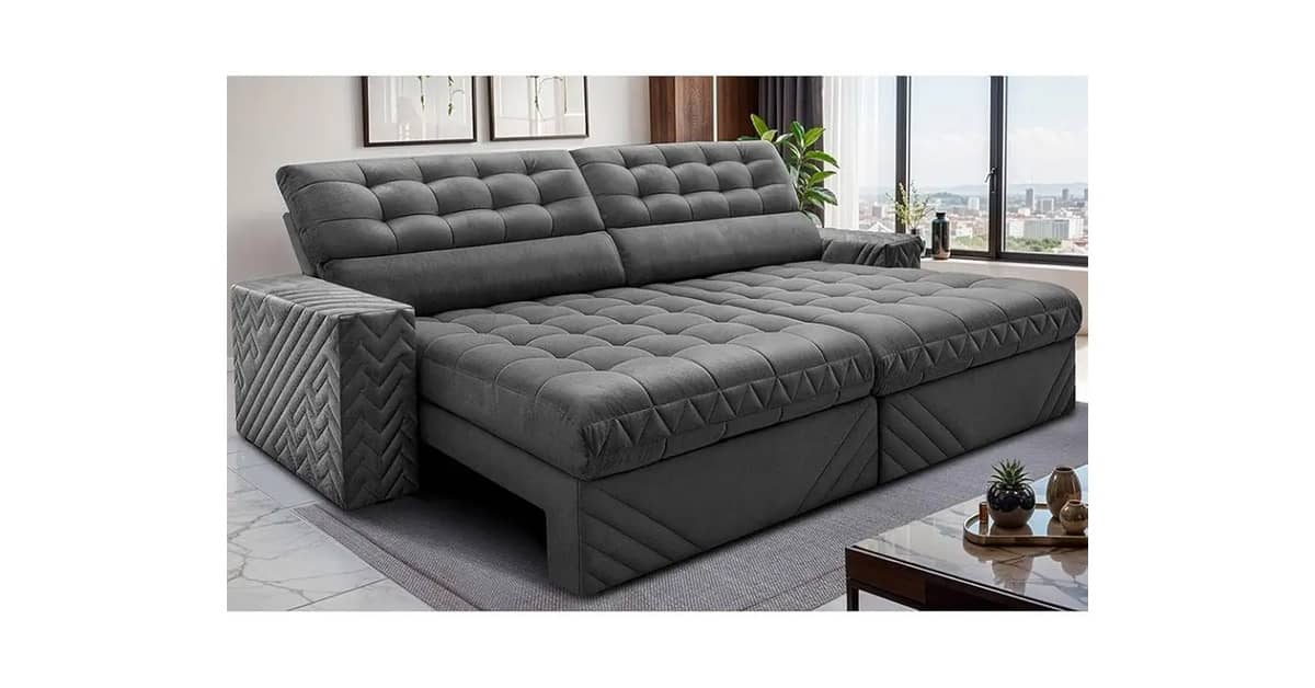 Melhor sofá retrátil com molas ensacadas: Top 10 Modelos