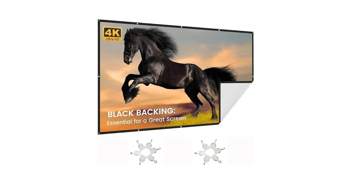 Melhor tela para projetor 4k: 8 Opções de Cinema