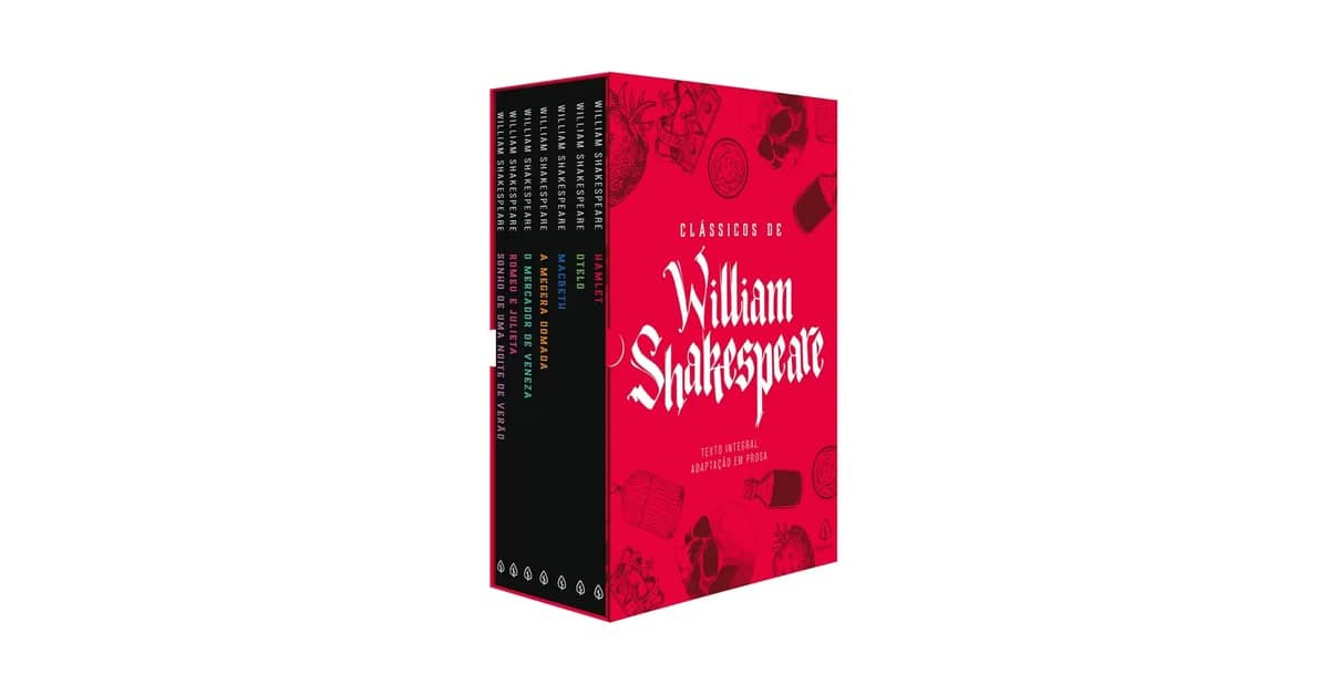 Melhores Livros de Shakespeare: 10 Obras e Boxes