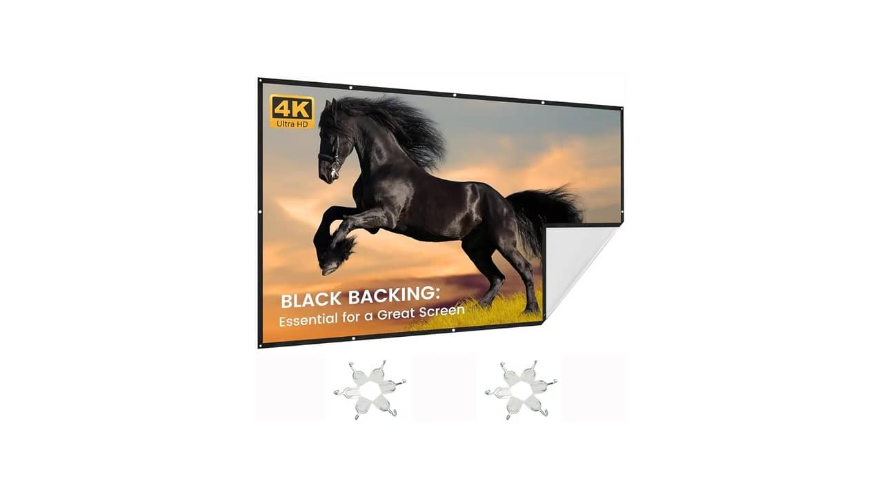 Melhores marcas de tela de projeção com Imagem 4K