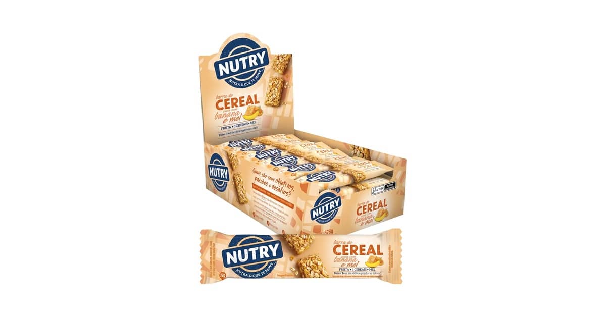 Qual a Melhor barra de cereal para quem quer engordar: Nutry ou Castanhas?