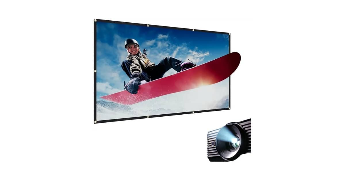 Qual a Melhor tela de projeção branca ou cinza: Guia e 10 Opções