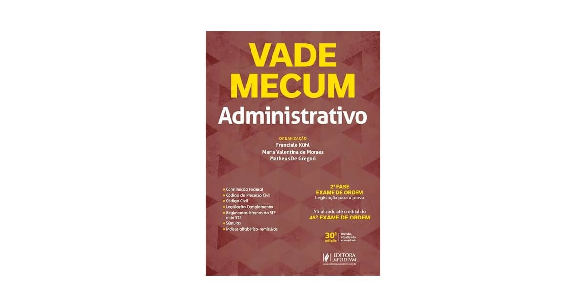 Qual Melhor vade mecum 2026 para OAB e Graduação?