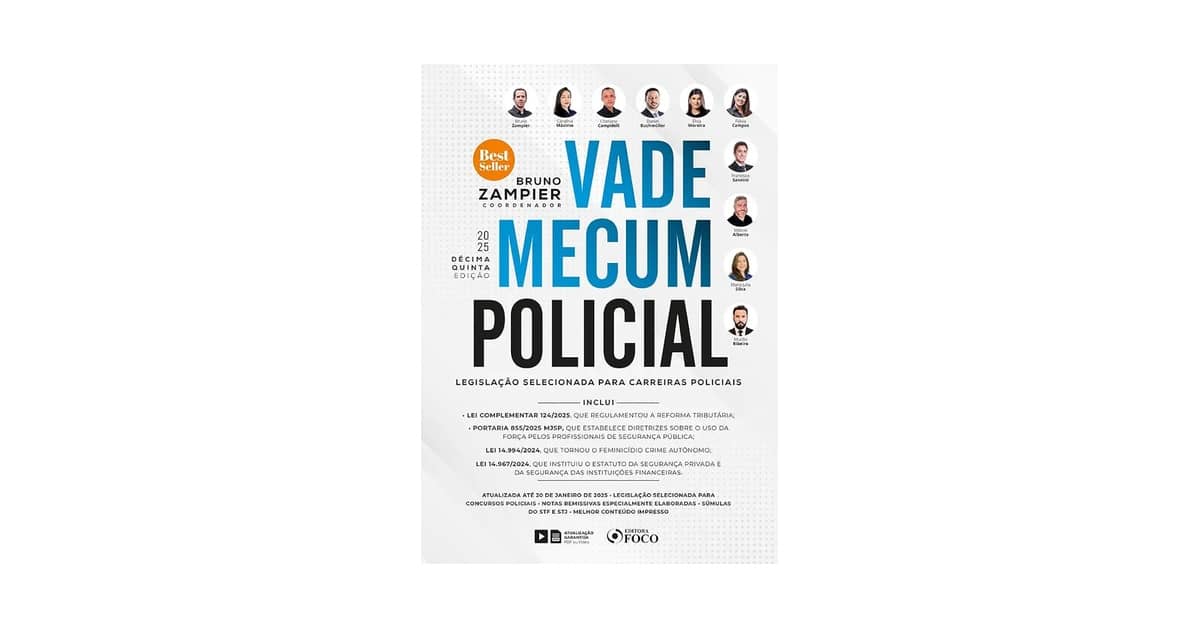 Qual Melhor Vade Mecum para Concursos Policiais? Top 7