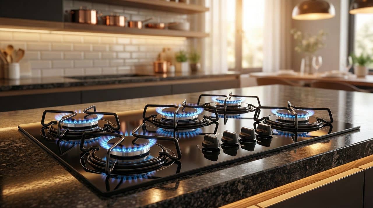 Qual o Melhor fogão 5 bocas,cooktop: Vidro vs Inox