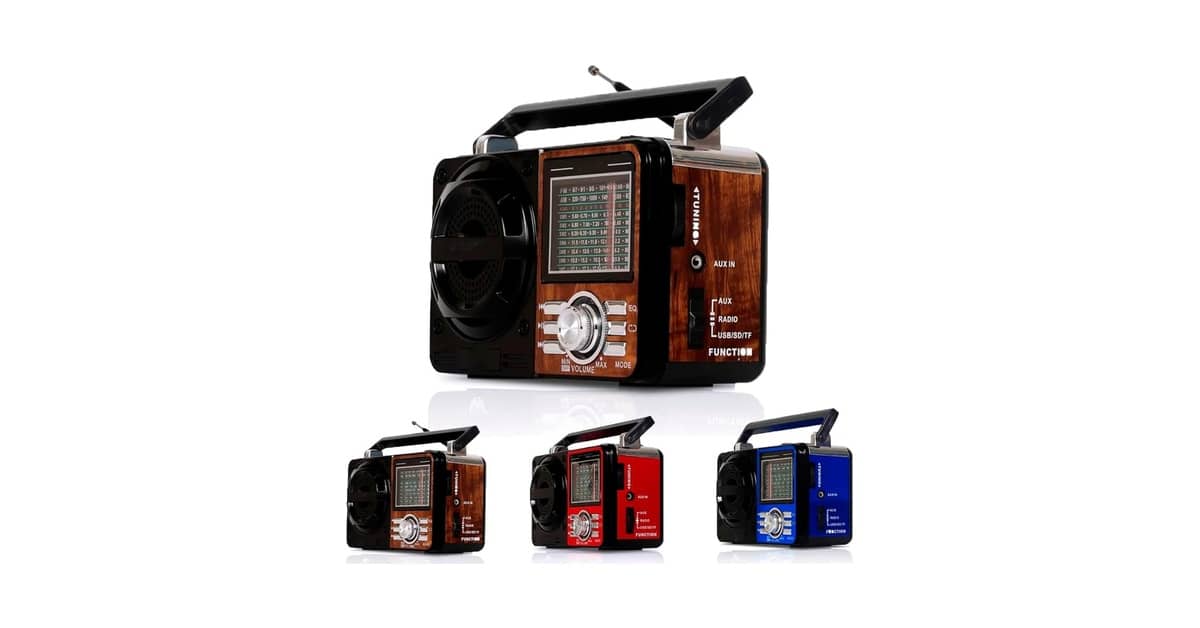 Qual o Melhor rádio portátil com bluetooth Retrô?