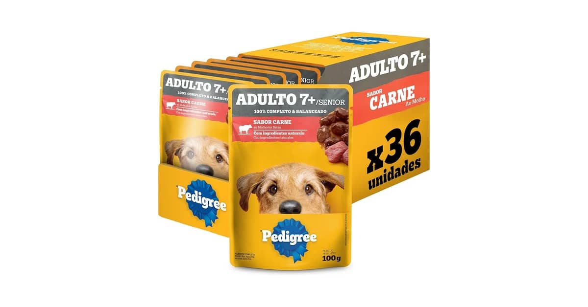 Qual o Melhor sachê para cachorro idoso? Top 3 Opções