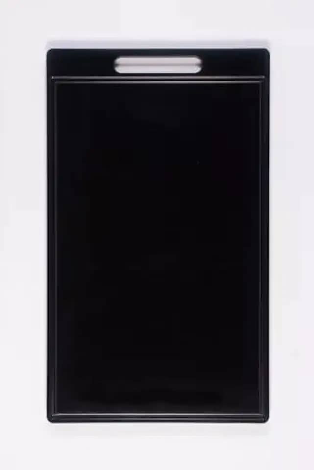 Tábua Placa De Polietileno Carnes 50x30 Espessura 10mm Canal (Preto)