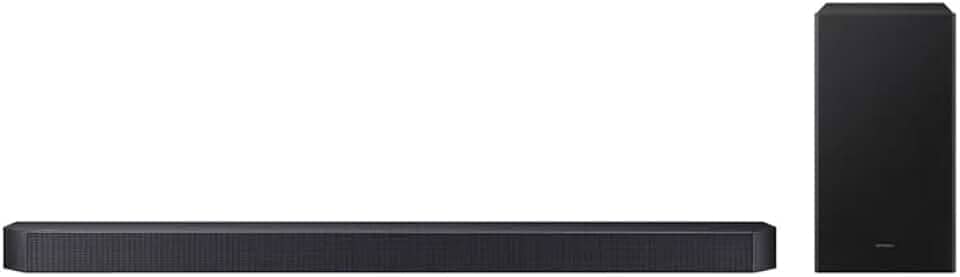 Soundbar Samsung HW-Q600F, com 3.1.2 canais, Bluetooth, Subwoofer sem fio, Dolby Atmos e Q-Symphony
