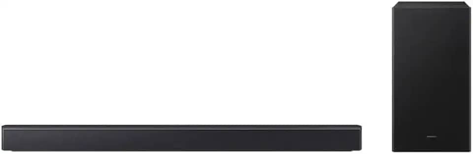 Soundbar Samsung HW-B450F, com 2.1 canais, 300W, Bluetooth, Subwoofer sem fio e Dolby Audio