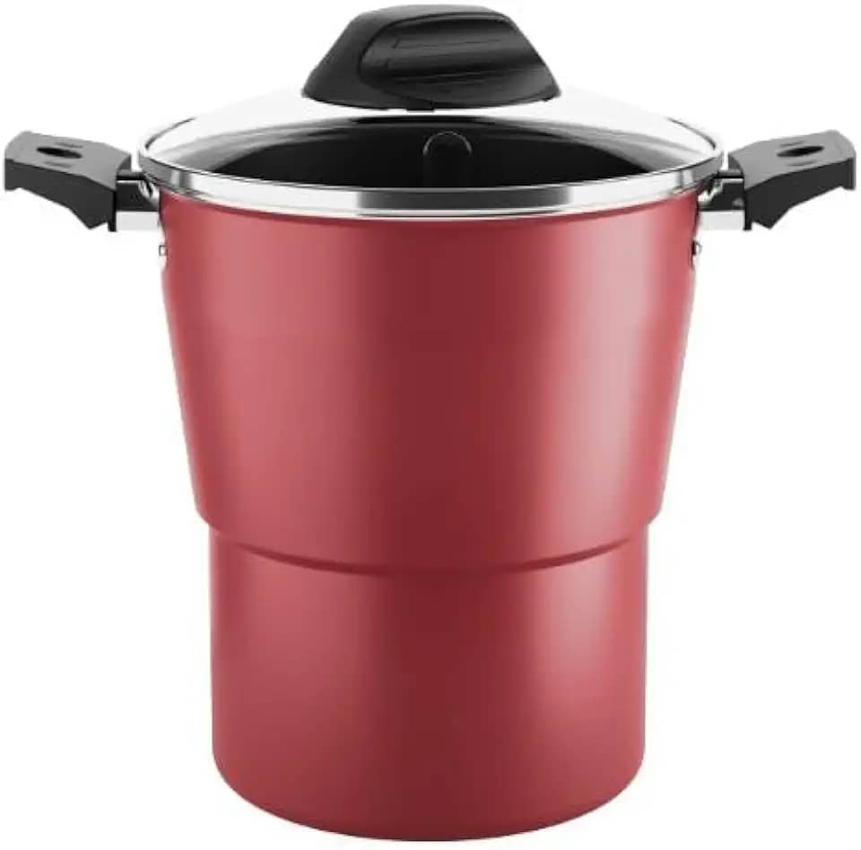 Brinox - Cuscuzeira 2L Especiarias Antiaderente - Cereja