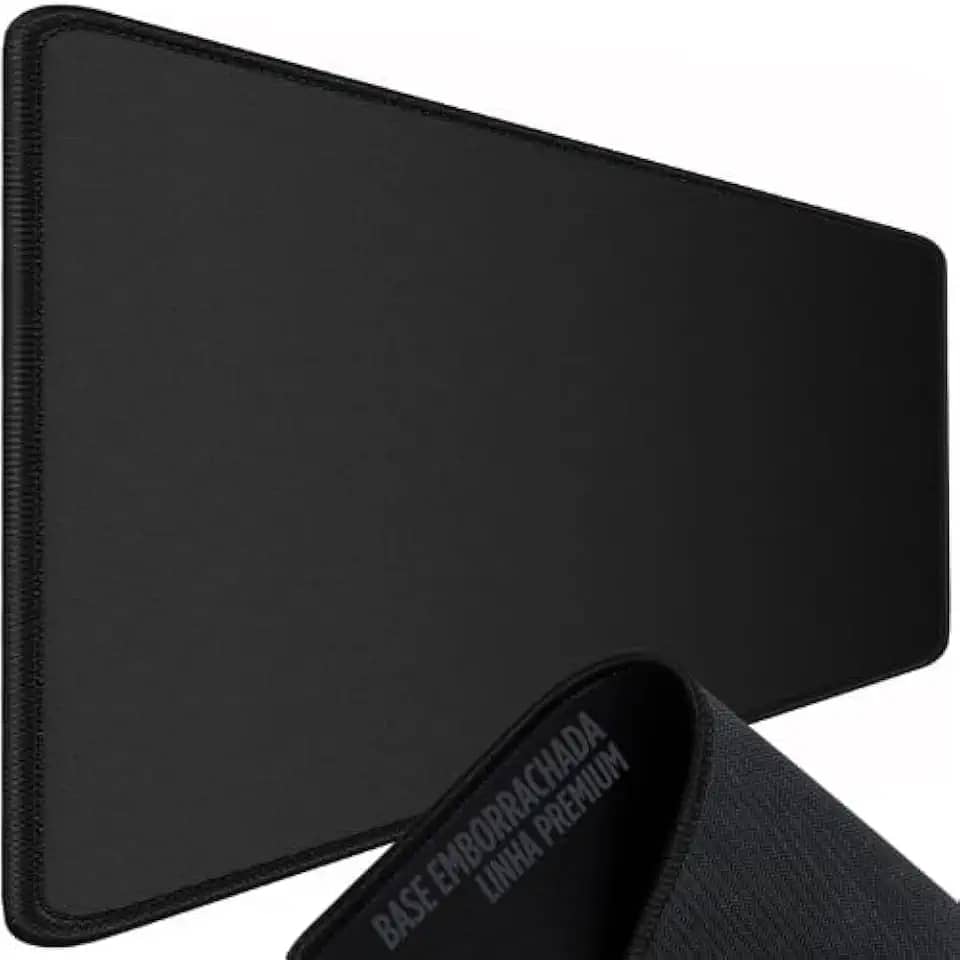 Mousepad Gamer Pro HighSpeed Extra Grande 70 x 35 cm Com Base Emborrachada Lavável Preciso Acabamento Premium