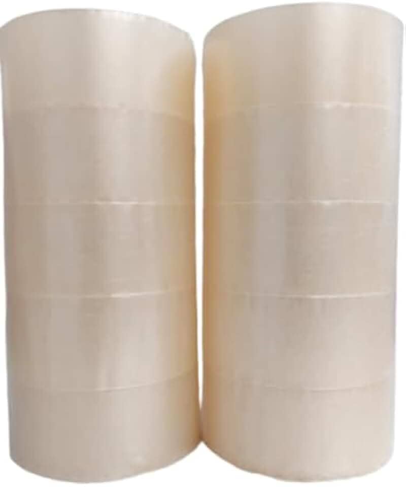 10 Fitas Adesivas Transparente Acrilica Larga 45mmx 100 metros