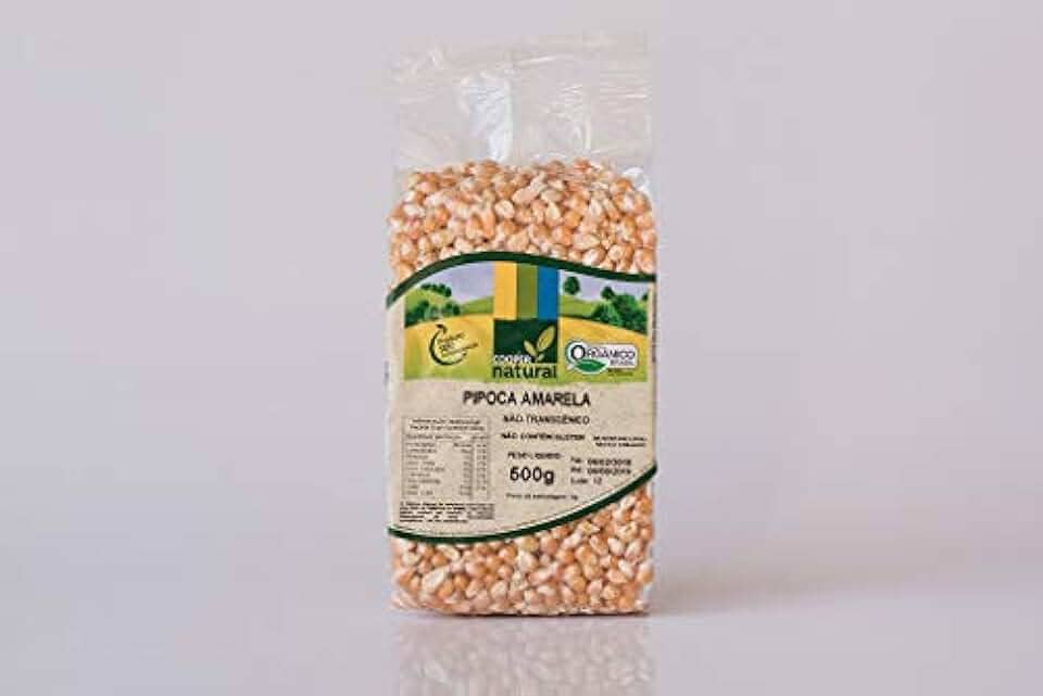 Milho de Pipoca Amarela Orgânico Coopernatural 500g