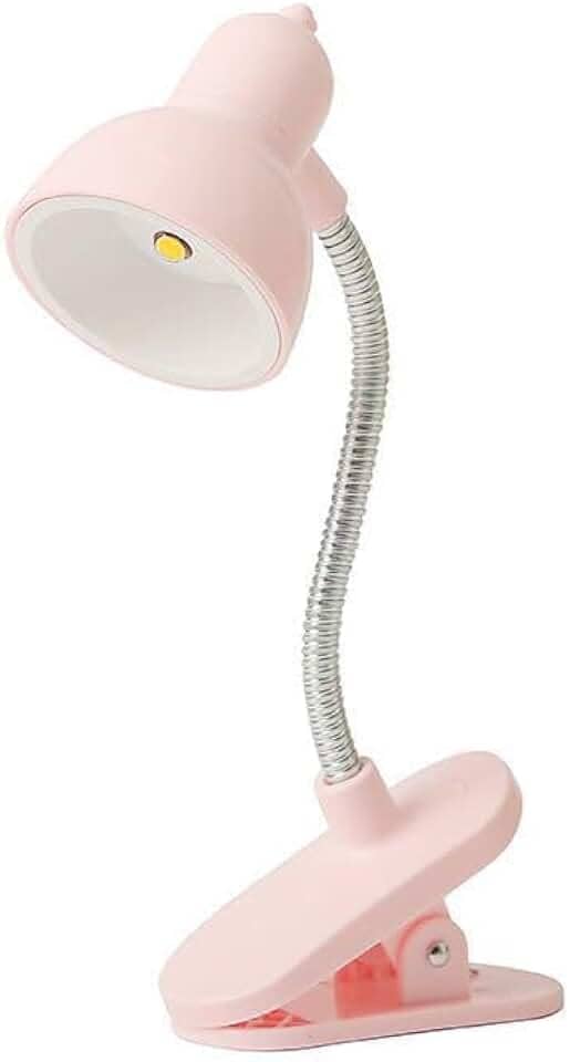 Mini Luminária de Mesa LED com Prendedor - Luz Flexível para Leitura e Trabalho (Branco,S)