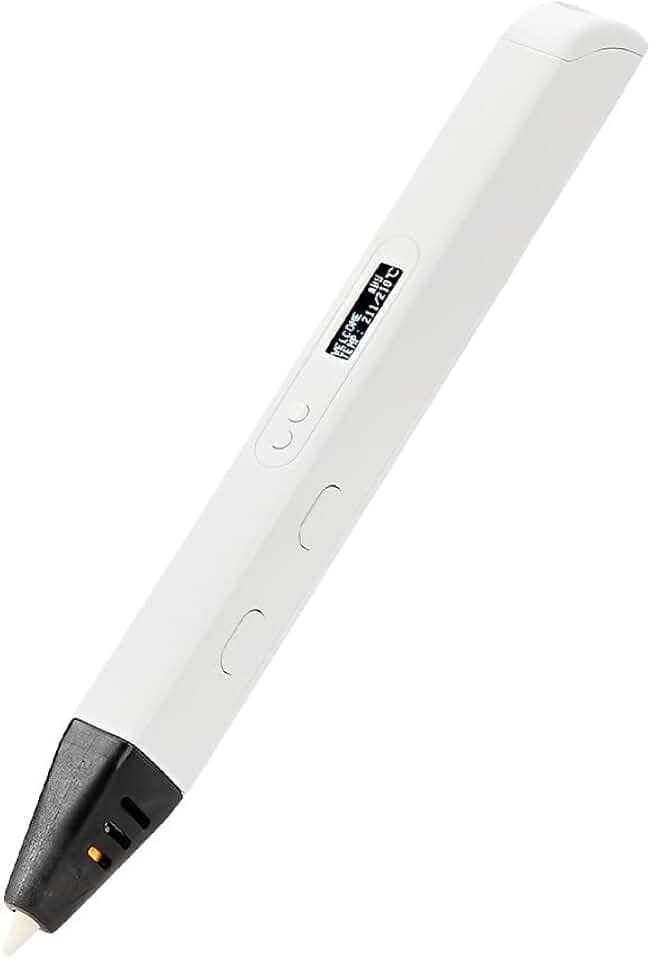 Caneta 3D Rp800a Tela Oled Desenho Impressão Branca