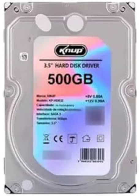 HD Interno 500 GB SATA III 6 Gb/s 7200 RPM 3,5″ Compatível com Desktop, PC Gamer, DVR/CFTV Armazenamento de Fotos/Vídeos/Backup