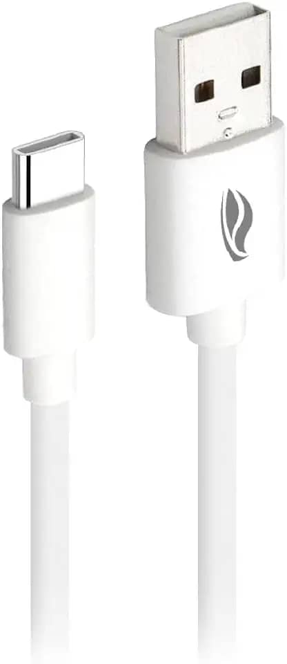 Cabo USB para USB-c C3Tech CB-C20WH Branco - 2 Metros Corrente de 3A compativel com Android e iPhone, Fast Charge, Suporte a Carregamento