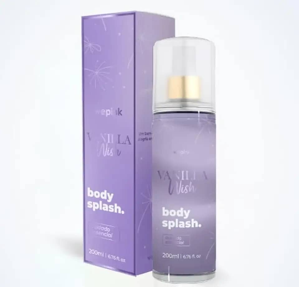 Body Splash Vanilla Wish Desodorante Colônia 200 ml - Wepink
