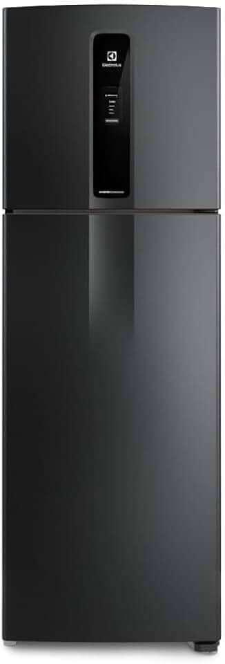 Geladeira Electrolux Frost Free Inverter 390L Efficient AutoSense Duplex Black Inox Look (IF43B) - 127V