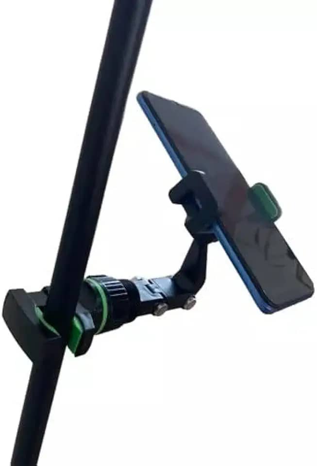 Suporte Celular Pedestal Microfone - Preto