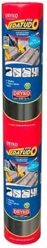 Fita Manta Asfáltica Auto Adesiva 90x10m Aluminizada Dryko Vedatudo