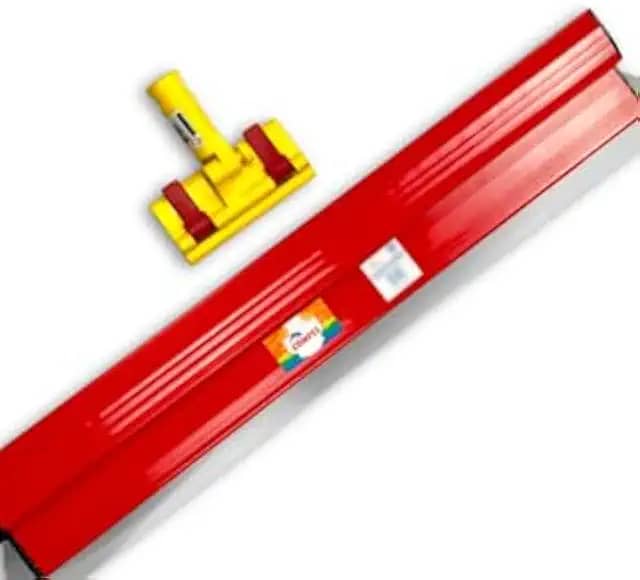Desempenadeira Berox em Aço Inoxidável 80cm + Suporte Alongador Universal Compel P/Massa Corrida, Drywall, Revestimentos, Decorações Profissional Kit