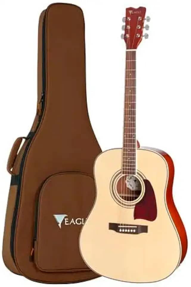 Violão Eletroacústico Eagle Ch888 Folk Aço Natural