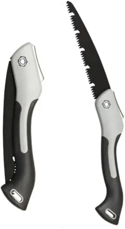 Serra de Mão Dobrável para Poda e Madeira 24,5cm | Ideal para Jardinagem, Bushcraft, Paisagismo e Camping