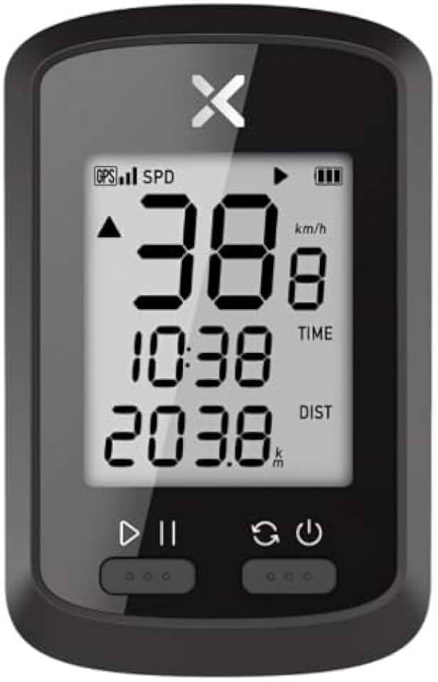 GPS Bike, Ciclocomputador GPS, Bluetooth Tela de 2,6 Polegadas IPX7 à Prova d'água 40H de Vida, Util da Bateria Computador de Bicicleta sem Fio