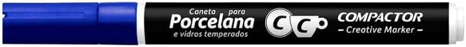 Marcador Creative Porcelana Compactor Avulso Azul