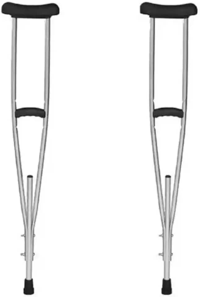 Muleta Axilar Alumínio Com Regulagem Tamanho Indaiá Par (M)