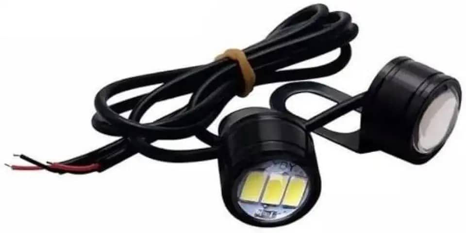 Par de Farol De Milha Mini Strong Led Universal Motocicletas