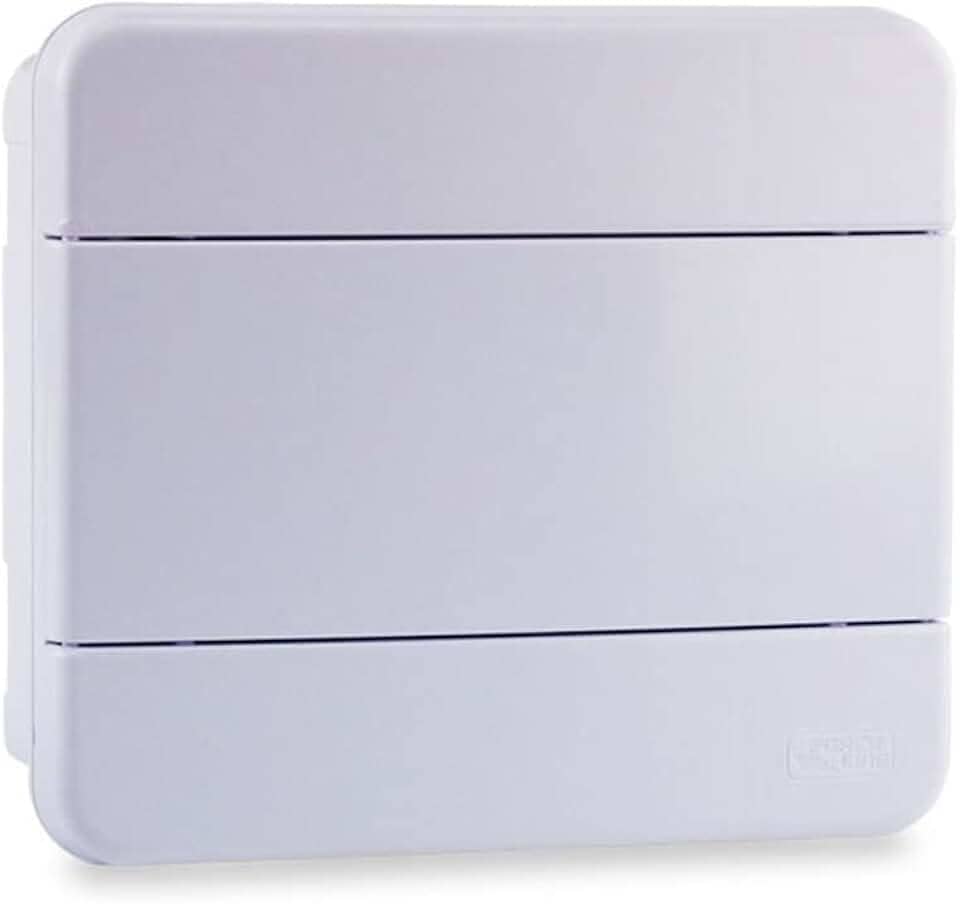 Force Line - Quadro distribuicao 8 disjuntores din br-sobrepor, branco