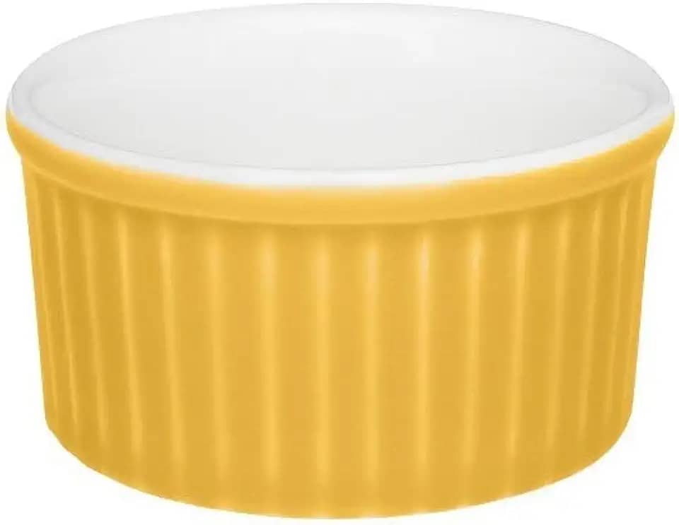 RAMEQUIM PORCELANA AMARELO 8X4CM 100ML OXFORD