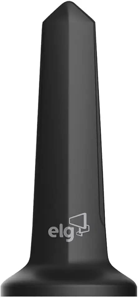 Antena Digital Interna Shark para TV, Cabo de 1,5m, Ganho de 5 dB, Alcance 30km, Compatível com Sinal Analógico e Digital 4K HDR, Preto, HDTV1500, ELG