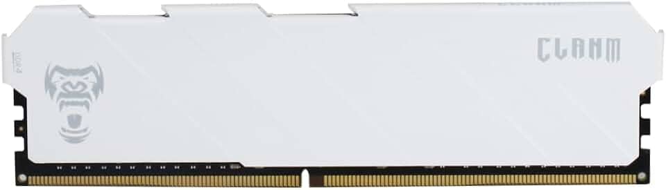 Memória RAM CLANM DDR4 8GB 3200MHz CL19 com Dissipador Branco Desempenho, Estabilidade e Excelente Refrigeração para Gamers e Usuários que Buscam Velocidade e Eficiência no Desktop