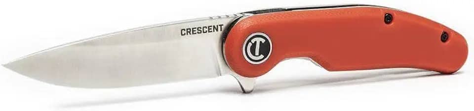 Crescent - Faca, Edc 8,25 cm, couro cru (CPK325CR)