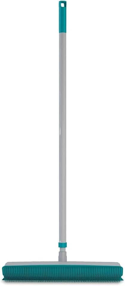 Vassoura Emborrachada 2 Em 1 Tira Pelos Pisos Chão Limpeza Cerâmica Superfícies Lisas Sujeira Pesada