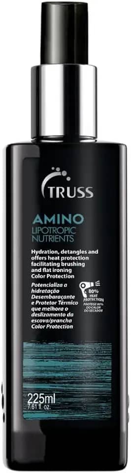 TRUSS Professional Amino Miracle - Spray protetor de calor para cabelo, cutículas de vedação, reparos de cabelos danificados a seco, controle de frizz, desembaraços, adiciona brilho, proteção de cor, antienvelhecimento