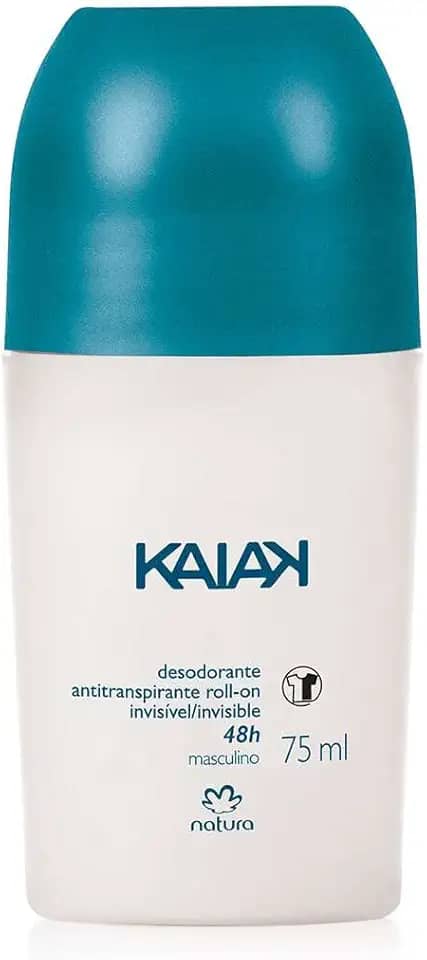 Natura Desodorante Roll On Masculino - 75 ml com Proteção de 48 Horas e Fragrância Conhecida