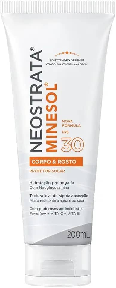 Minesol Corpo & Rosto Protetor Solar Fluido Hidratante, Neostrata